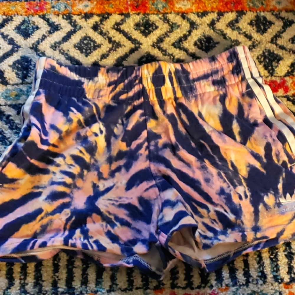 Adidas tie-dye shorts